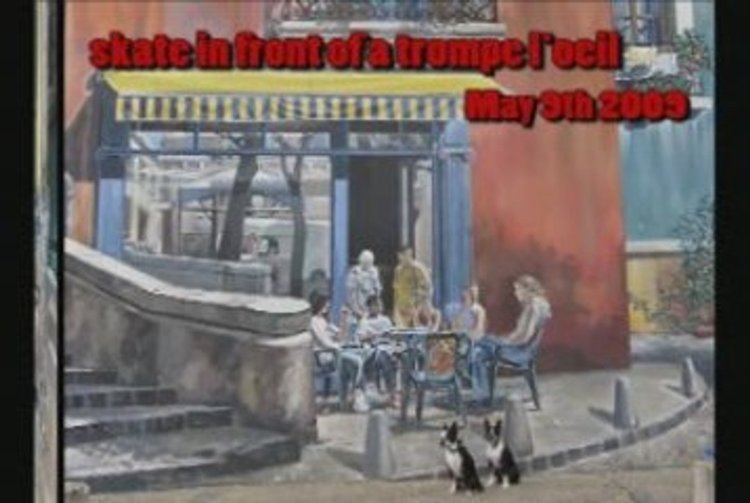 Skating In front A trompe l Oeil