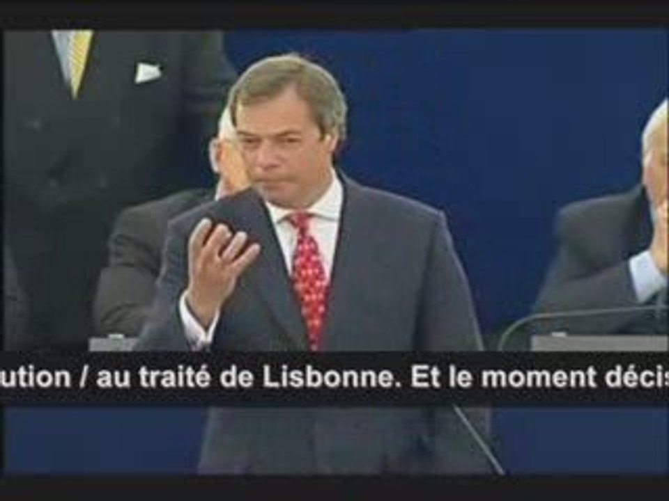 Nigel Farage dénonce un Parlement Européen anti-démocratique