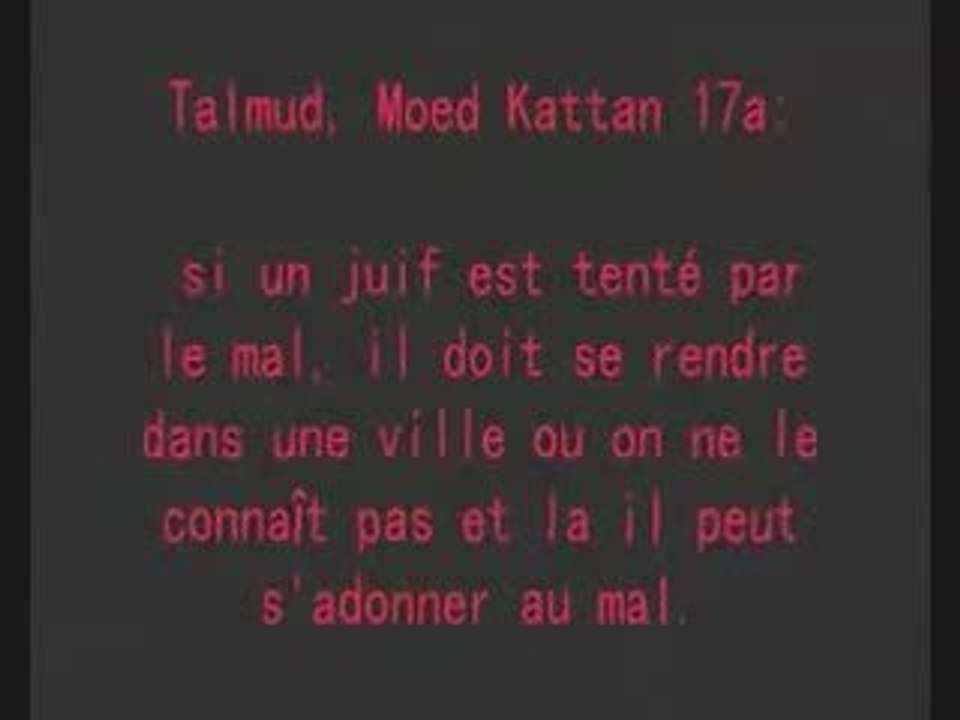 Le Danger des livres  "saints" juifs...talmud...
