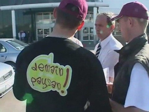 Manifestation des jeunes agriculteurs Aubois