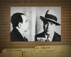 Bertillonnage Al Capone dit Scarface