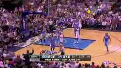 NBA Chris Andersen blocks Ryan Hollins layup.
