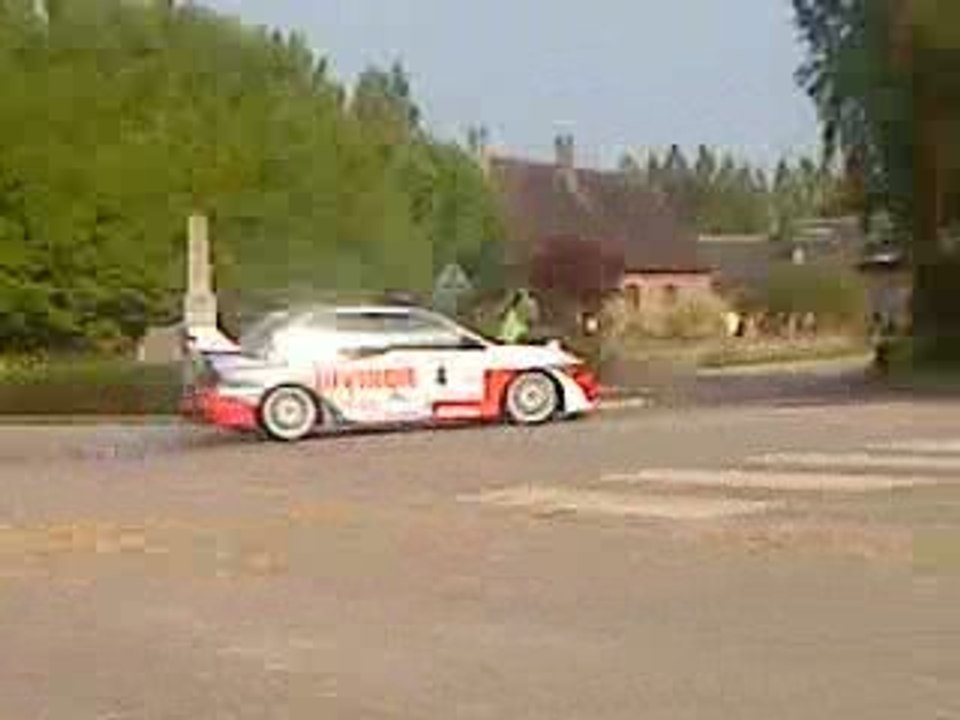 Rallye Dieppe 2009 ES4 SUBARU MITSUBISHI M3 gros crabe