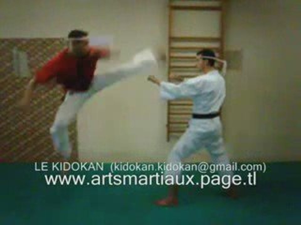 Kidokan coup de pied sauté