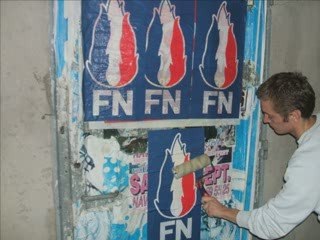 1 Mai - collage, FNJ 43 toujours la!!!