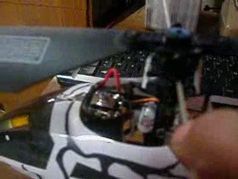 usure de la tete de rotor, jeu sur la barre de bell