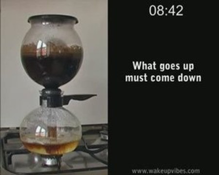 Vacuum Coffee Maker Brewing Demo