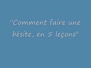 COMMENT FAIRE UNE BETISE EN 5 LECONS