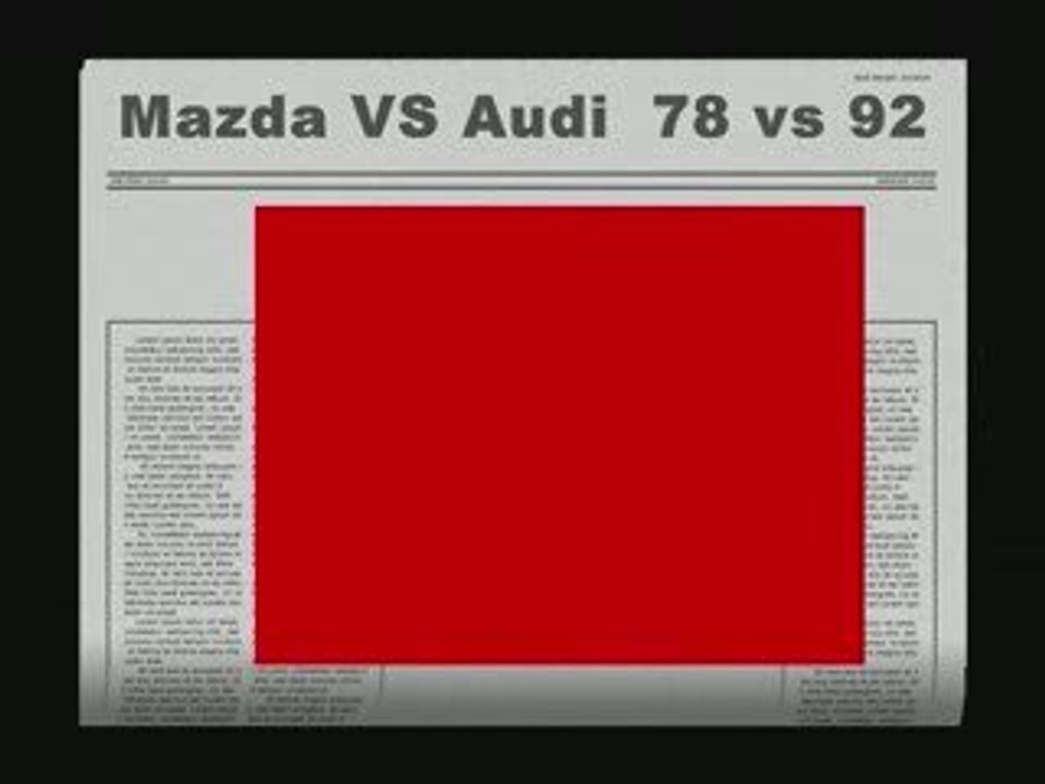 Mazda RX8 VS Audi TT - 78 VS 92