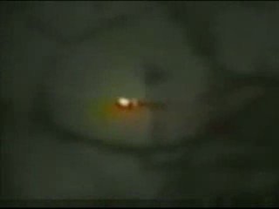 Orange UFO Over Forest Video