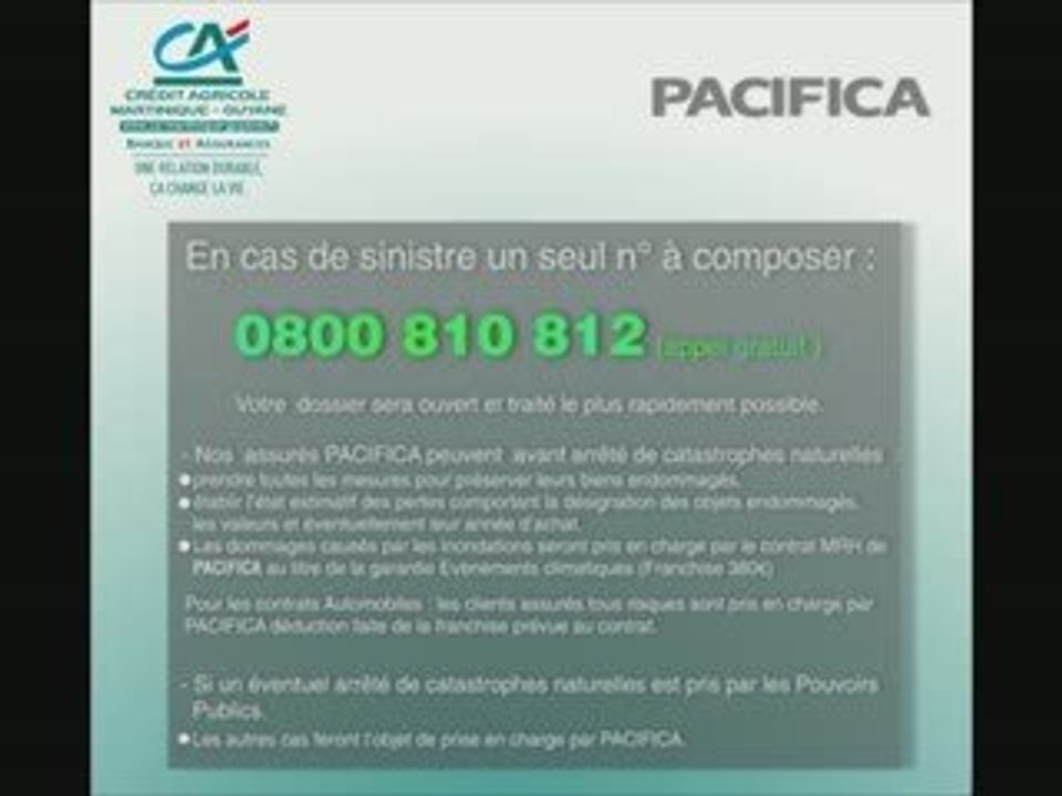 Assurance Credit agricole  et pacifica