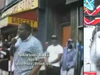Notorious Big - Freestyle in Brooklyn (1989) | Street Hip-Hop Clip
