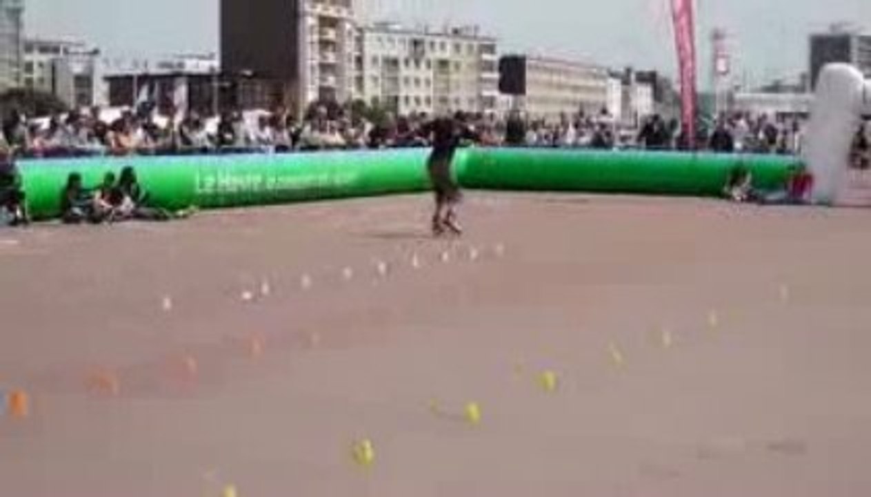 Slalom demi-finale: 1er passage