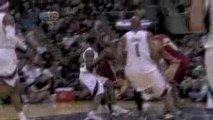 Flip Murray fakes out LeBron James under the basket and gets