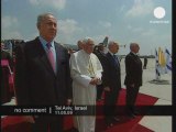 Arrivée du pape en Israël