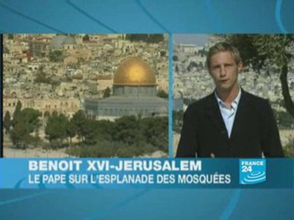 Benoît XVI - Jérusalem: le pape sur l'esplanade des mosquées
