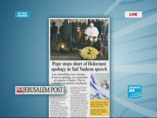 Pope - Israel: no official apology for the Holocaust