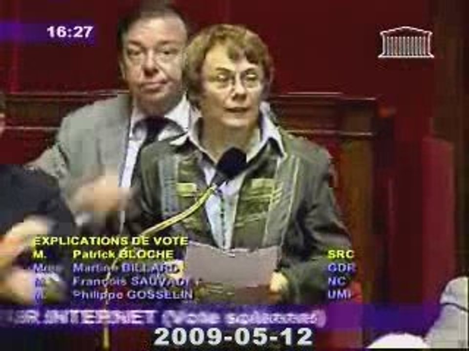 vs BIG BROTHER HADOPI - Martine Billard gdr