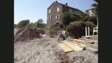 Après la tempête à Prunete Plage