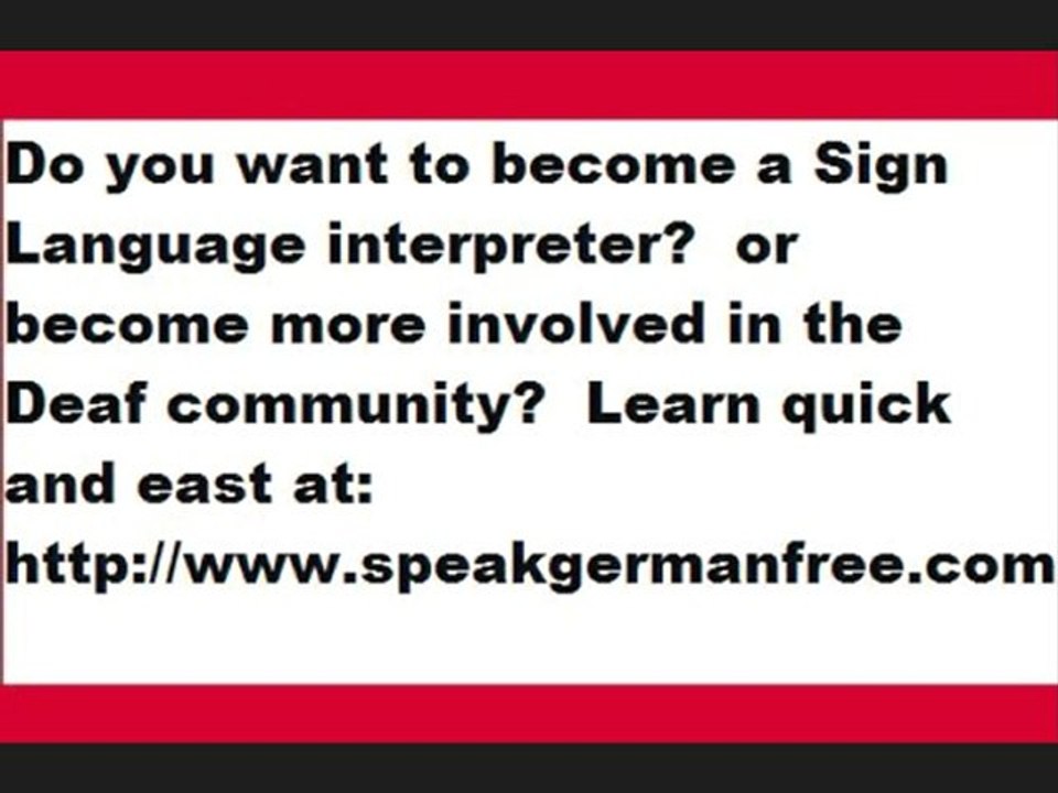 Learn Sign Language quick
