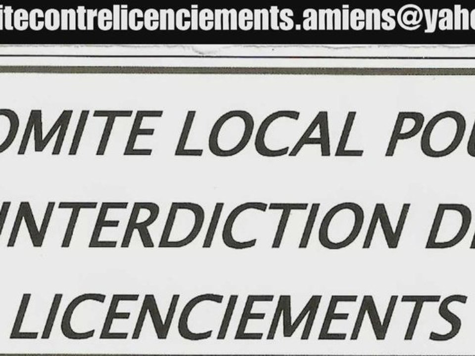 Comité local pour l'interdiction des licenciements , 12 mai