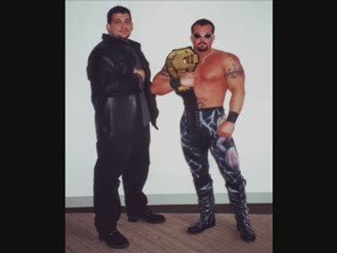Pro Wrestler John Quinlan With Manager Peter Karalekas