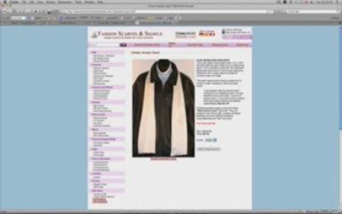 Men's Scarves... The Mens Silk Aviator Scarf