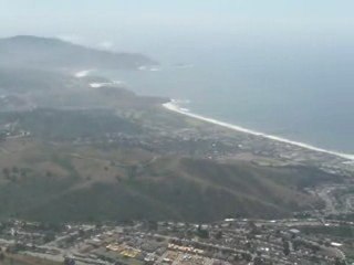 Décollage airport de San Francisco vue baie et Pacifique