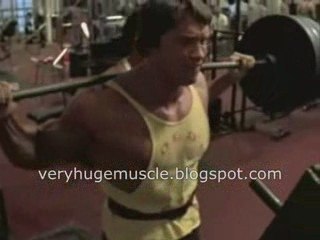 Arnold Schwarzenegger training Body Building