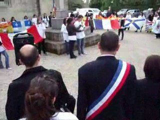 commémoration du 13 mai 2009 devant le monument canadien