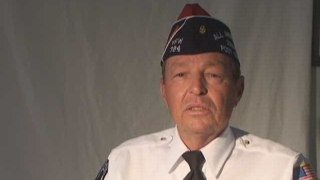 VFW senior vice commander William Minerich