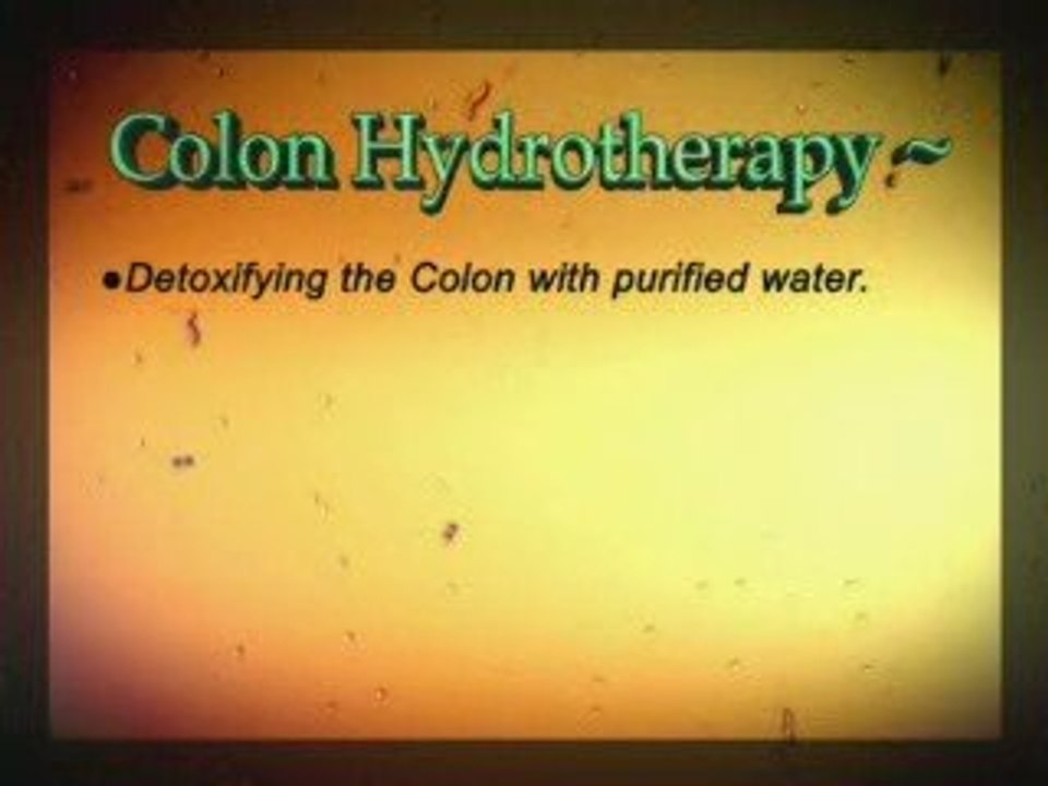 All About  Colon Hydrotherapy