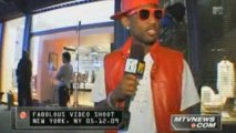 Fabolous on the set of 'Throw It In The Bag'