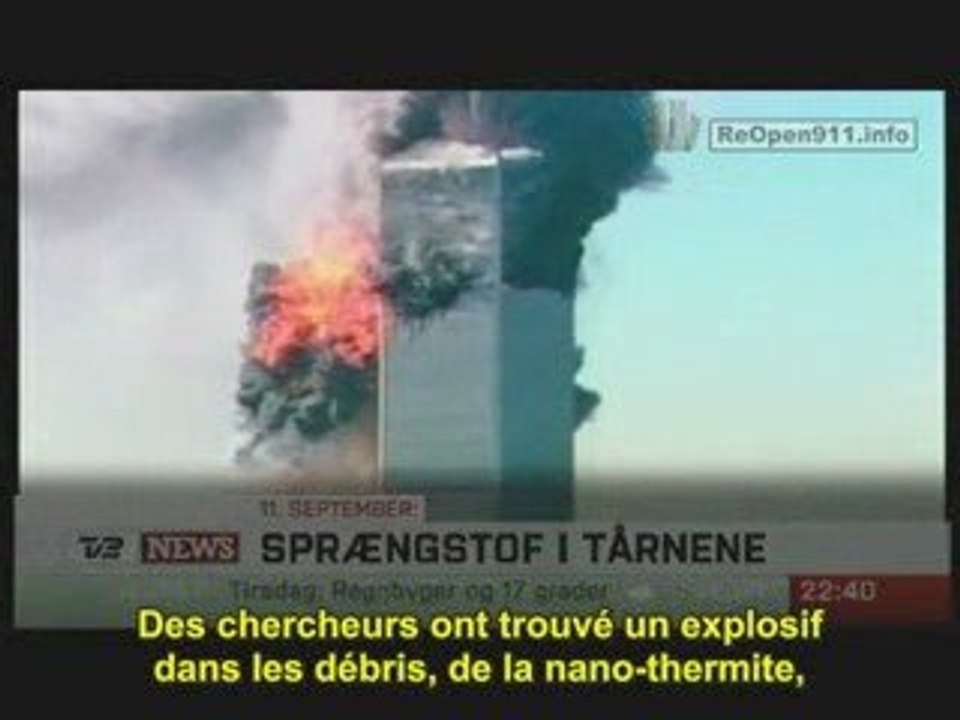 Présence d'explosifs WTC preuve du complot