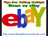 Selling on Ebay - Tips For Selling Multiple Items