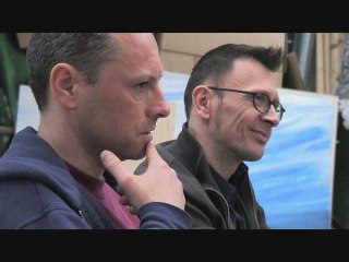 Patar & Aubier dans les décors de PANIQUE AU VILLAGE