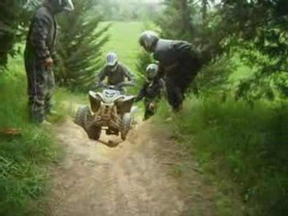 Passage de bosse avec orniére