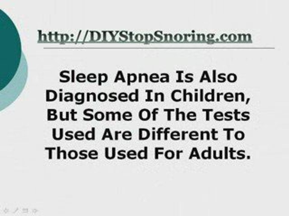 sleep apnea test