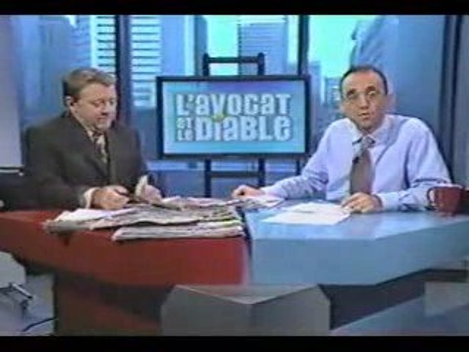 Affaire Pédo - Emission "L'avocat et le diable" (Québec)
