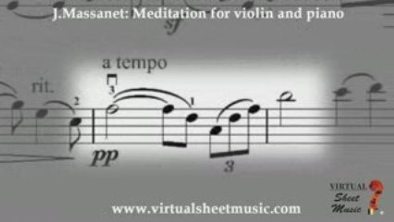 Meditation from opera Thais Accompaniment Video