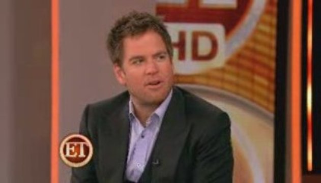 Michael Weatherly and Michael Weatherly on the ET Stage