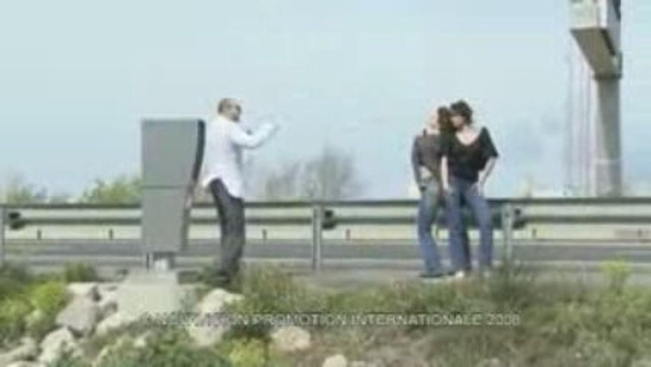 Seance photo sur l'autoroute