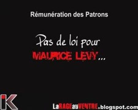 Rémunération des Patrons : pas de loi pour Maurice Levy