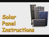 Solar Panel Instructions-Solar Panel Instructions Made Easy!