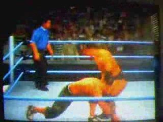 SVR09 Rock vs Cena last man standing match