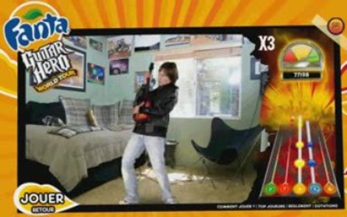 Fanta Guitar Hero Wolrd Tour Crotus Guitare 101607 points