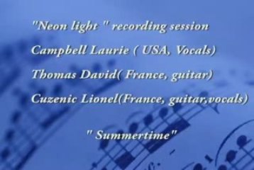 Virtual cd ( Neon light)  recording session ( USA / France)