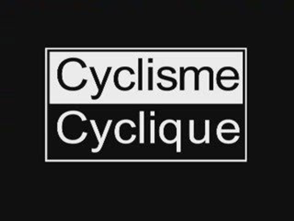 Cyclisme Cyclique