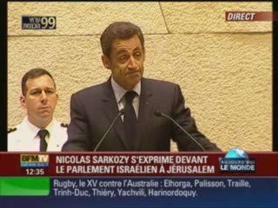 sarkozy à israel !