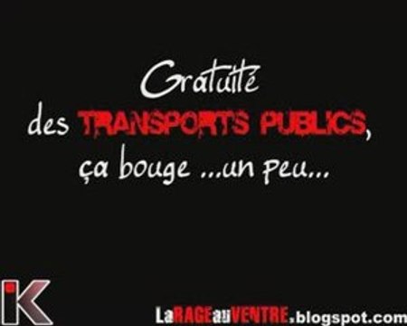 Gratuité des transports publics, ca bouge...un peu...